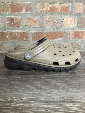 Crocs Duet Max Clogs - 201398 - Khaki/Espresso